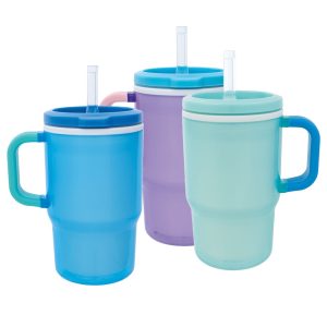 Vaso Thirsty Kids Aislado con Tapa y Popote