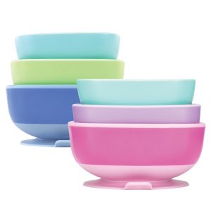 3 Pack De Tazones Con Bases De Succión 6m+ Nuby